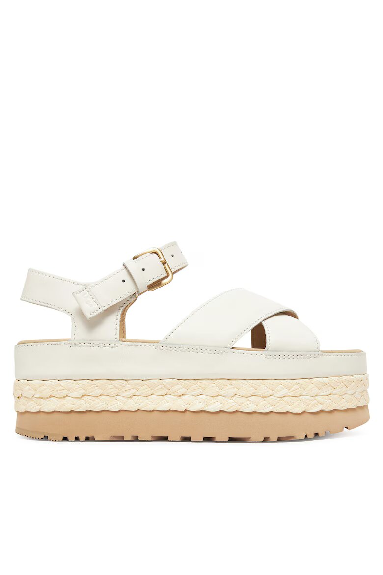 UGG Дамски сандали Jasmine W Aubrey естествена кожа с каишка на глезена бели