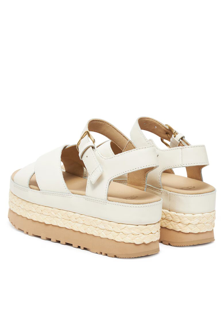 UGG Дамски сандали Jasmine W Aubrey естествена кожа с каишка на глезена бели
