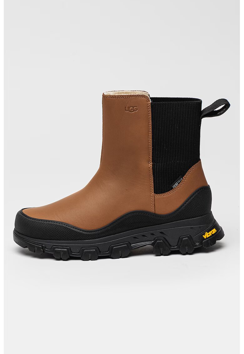 UGG Кожени боти Metrotrek тип Chelsea - Черен/Канелено кафяво