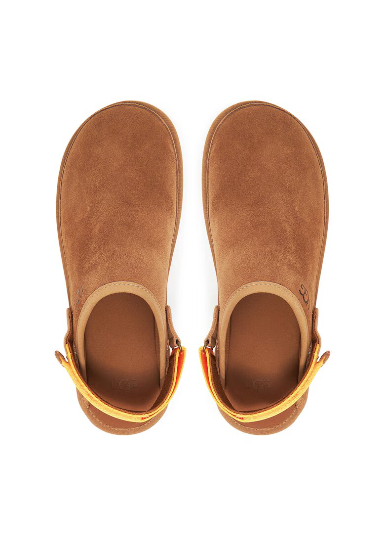 UGG Мъжки чехли Goldencoast Clog I - естествена кожа - кафяви
