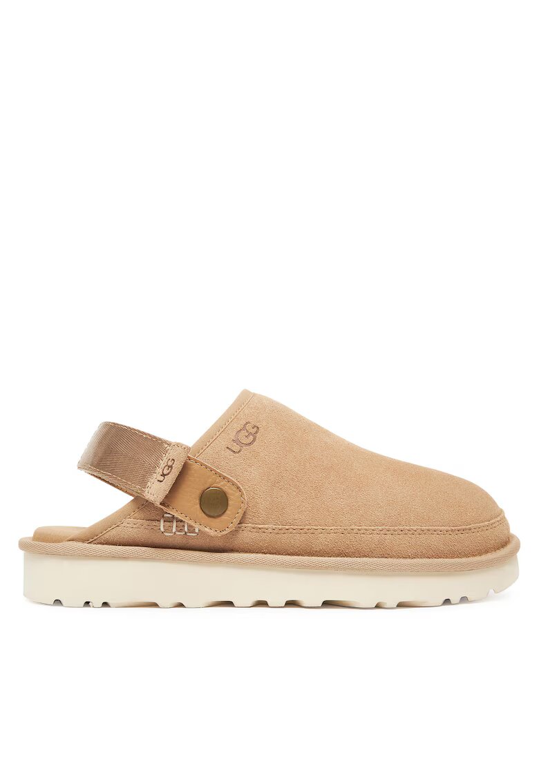 UGG Мъжки чехли модел Sand M Goldencoast - естествена кожа - бежови