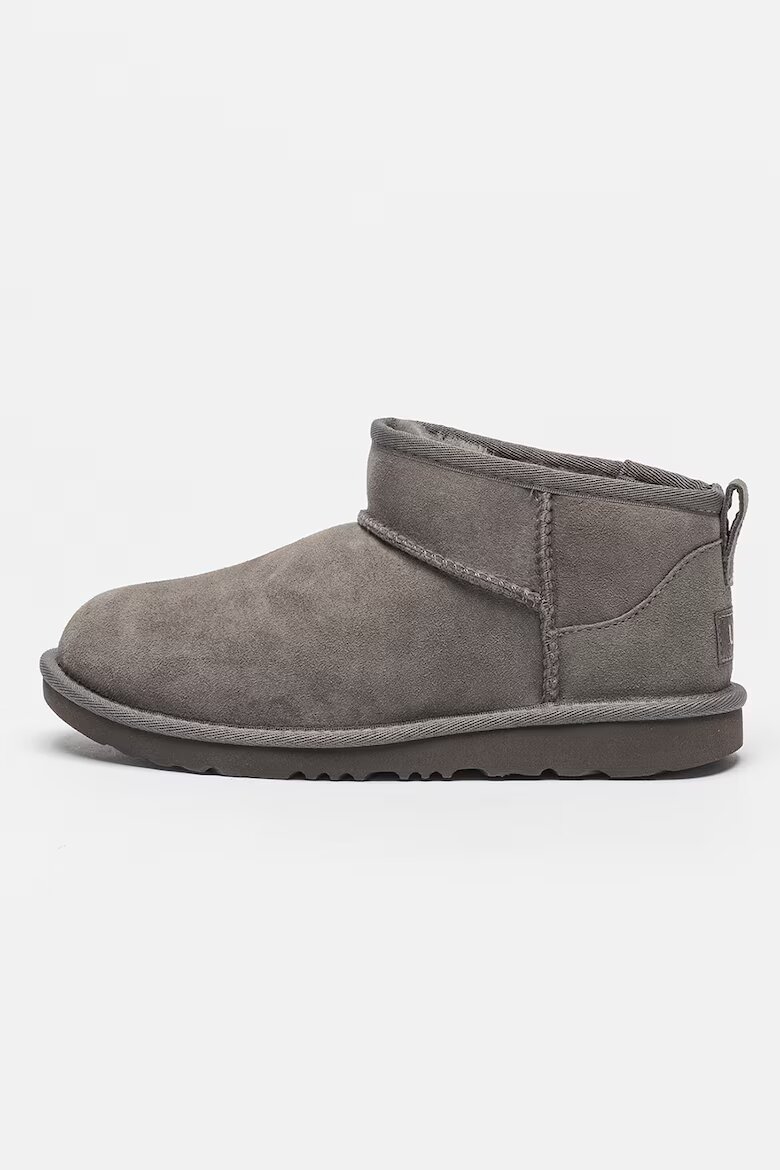 UGG Непромокаеми велурени боти Classic Mini II Сив