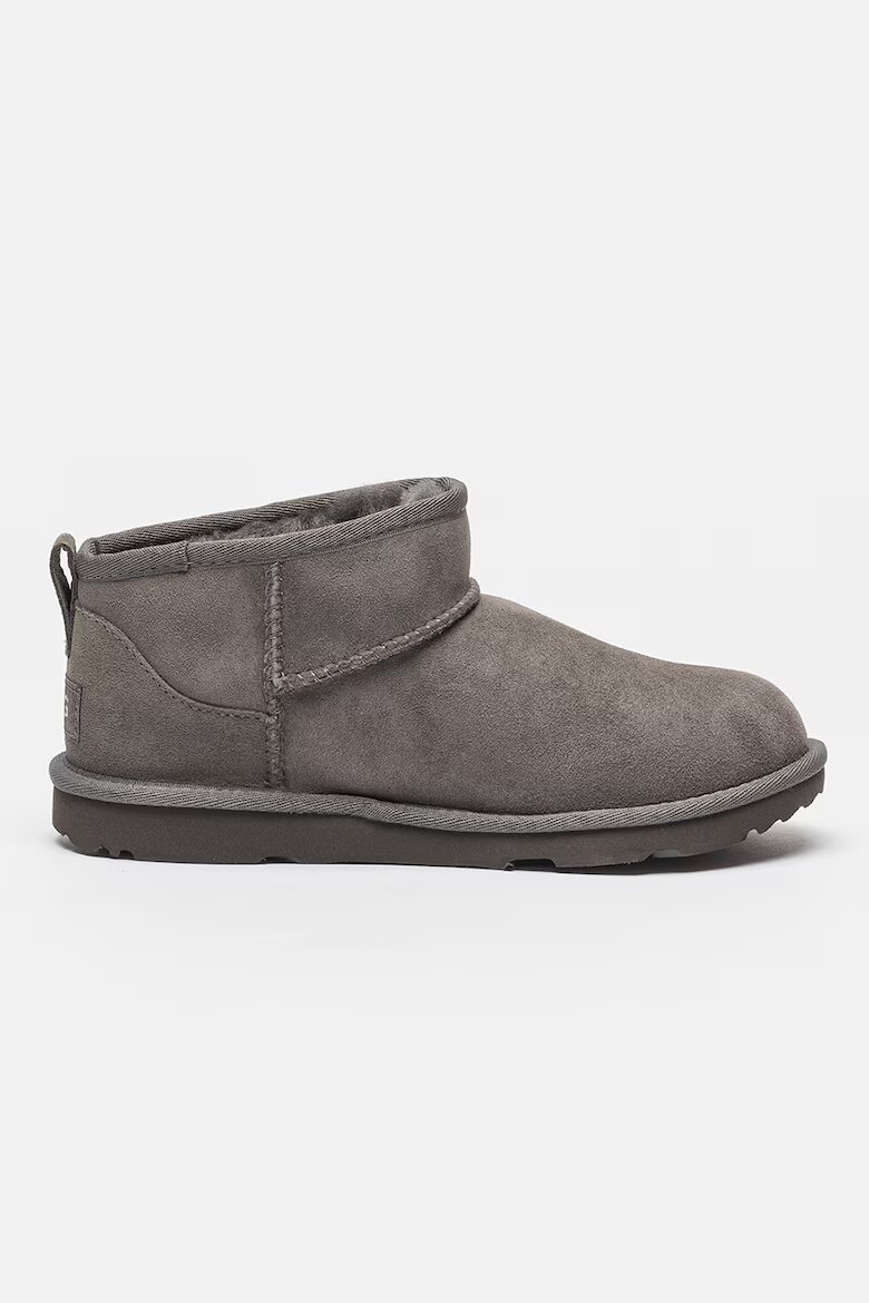 UGG Непромокаеми велурени боти Classic Mini II Сив