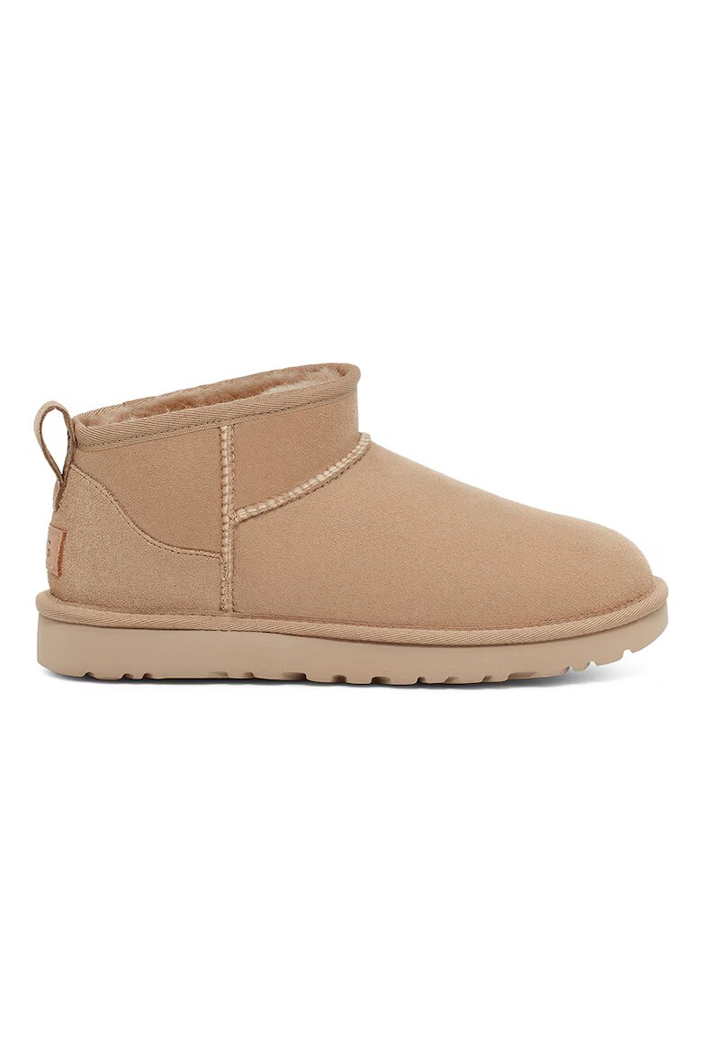 UGG Непромокаеми велурени боти Classic Ultra Mini с лесно обуване Светлокафяв