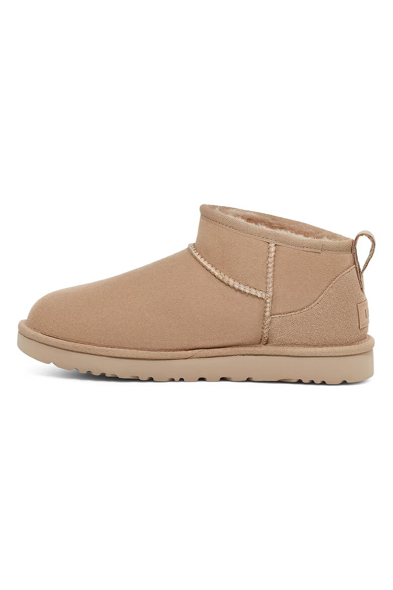 UGG Непромокаеми велурени боти Classic Ultra Mini с лесно обуване Светлокафяв