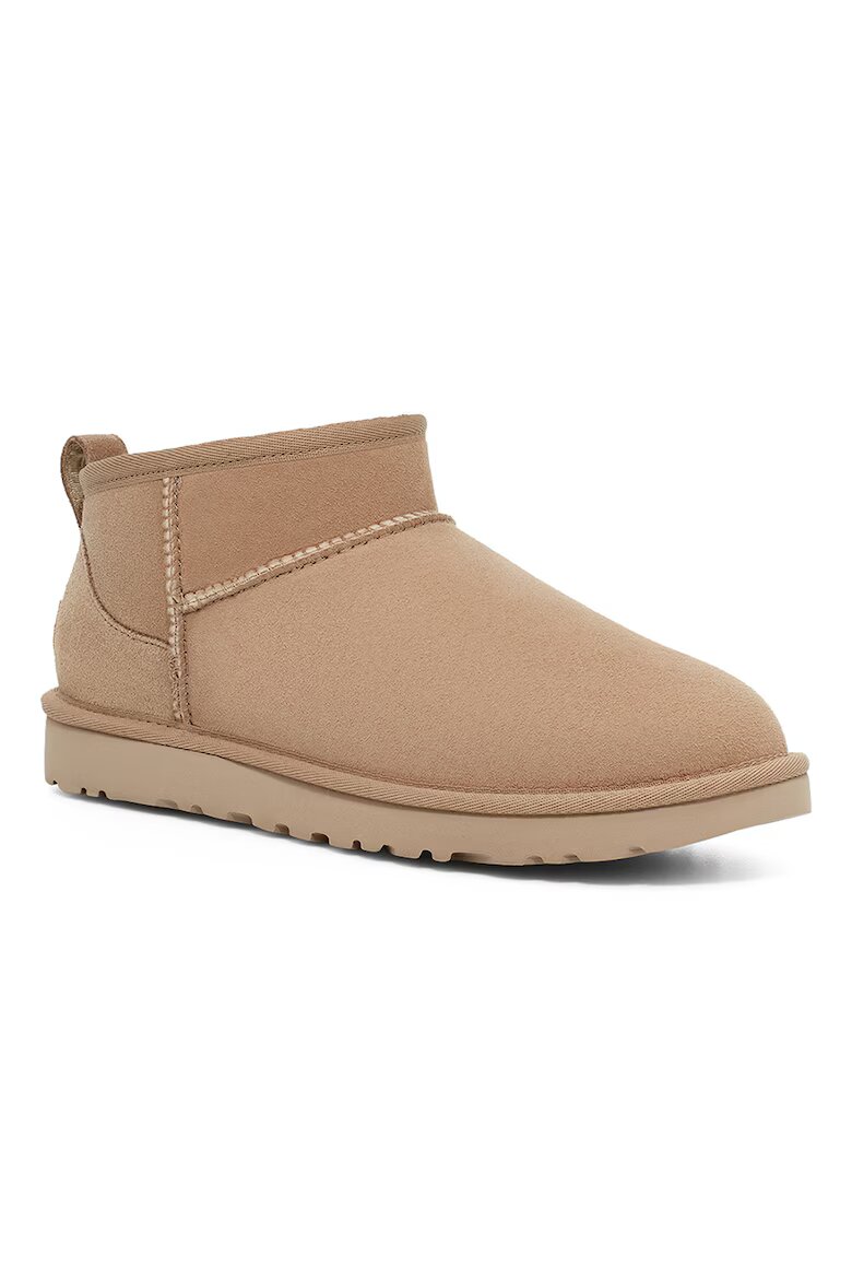 UGG Непромокаеми велурени боти Classic Ultra Mini с лесно обуване Светлокафяв