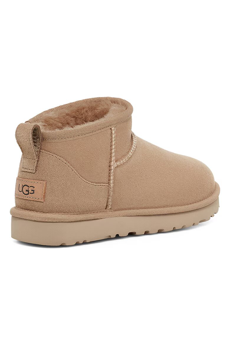 UGG Непромокаеми велурени боти Classic Ultra Mini с лесно обуване Светлокафяв