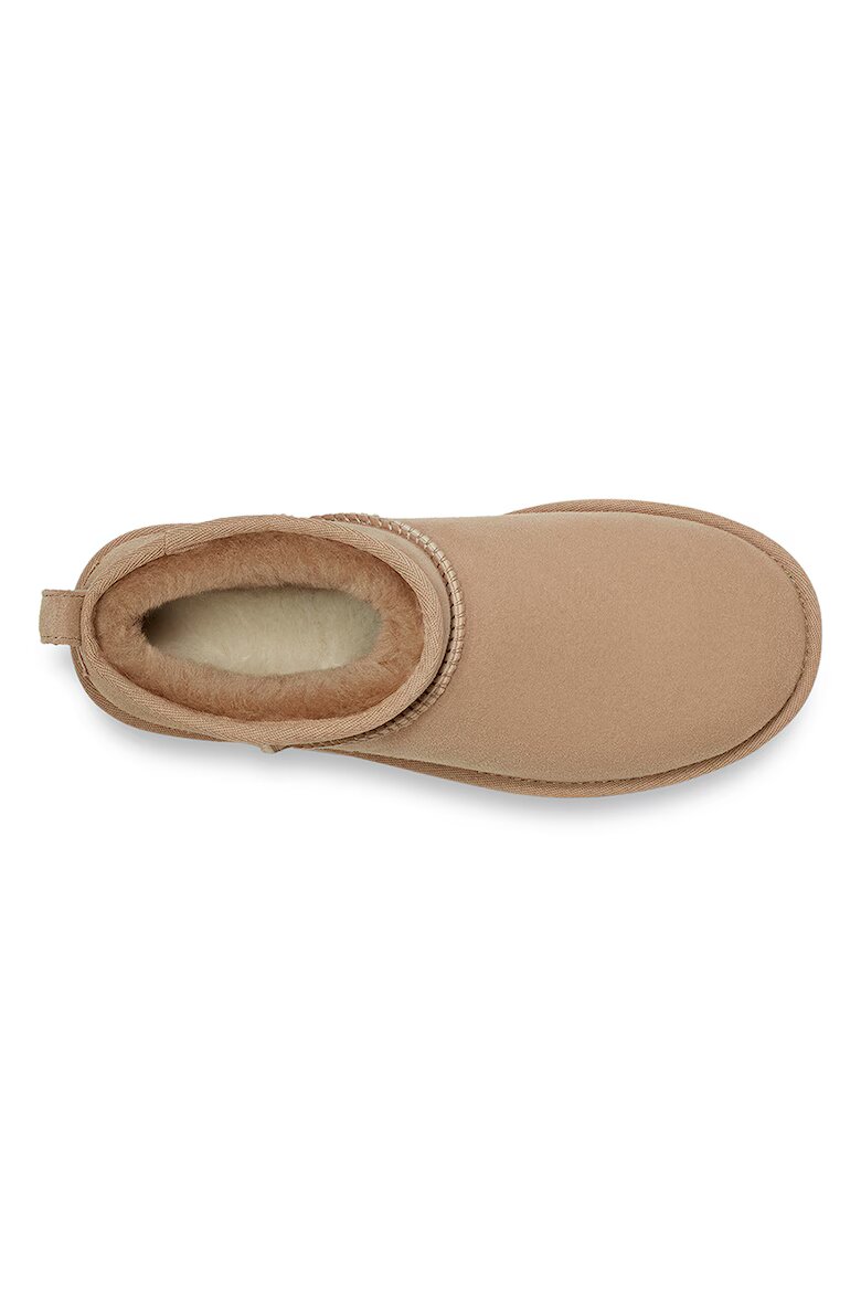 UGG Непромокаеми велурени боти Classic Ultra Mini с лесно обуване Светлокафяв