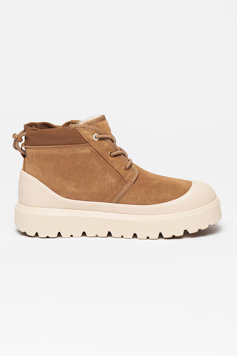 UGG Непромокаеми велурени боти Neumel Слонова кост/Карамел
