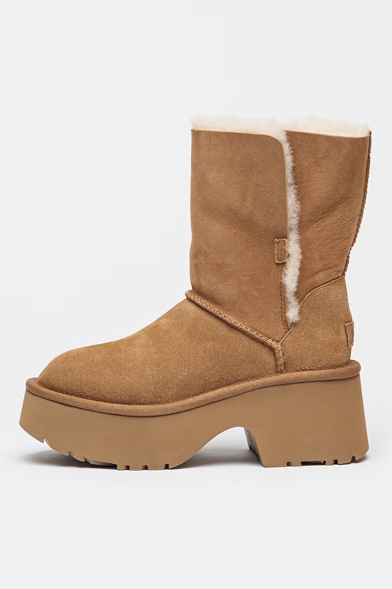 UGG Полускосени велурени ботуши Esmee Камел