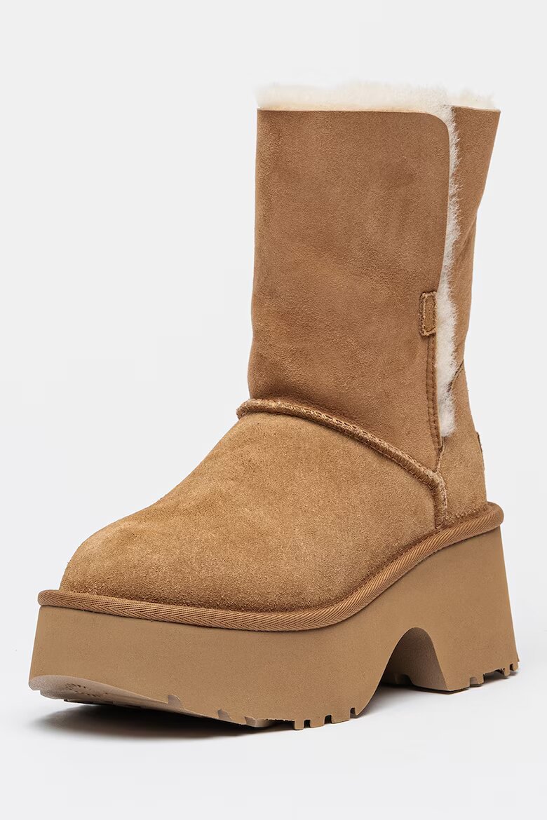 UGG Полускосени велурени ботуши Esmee Камел