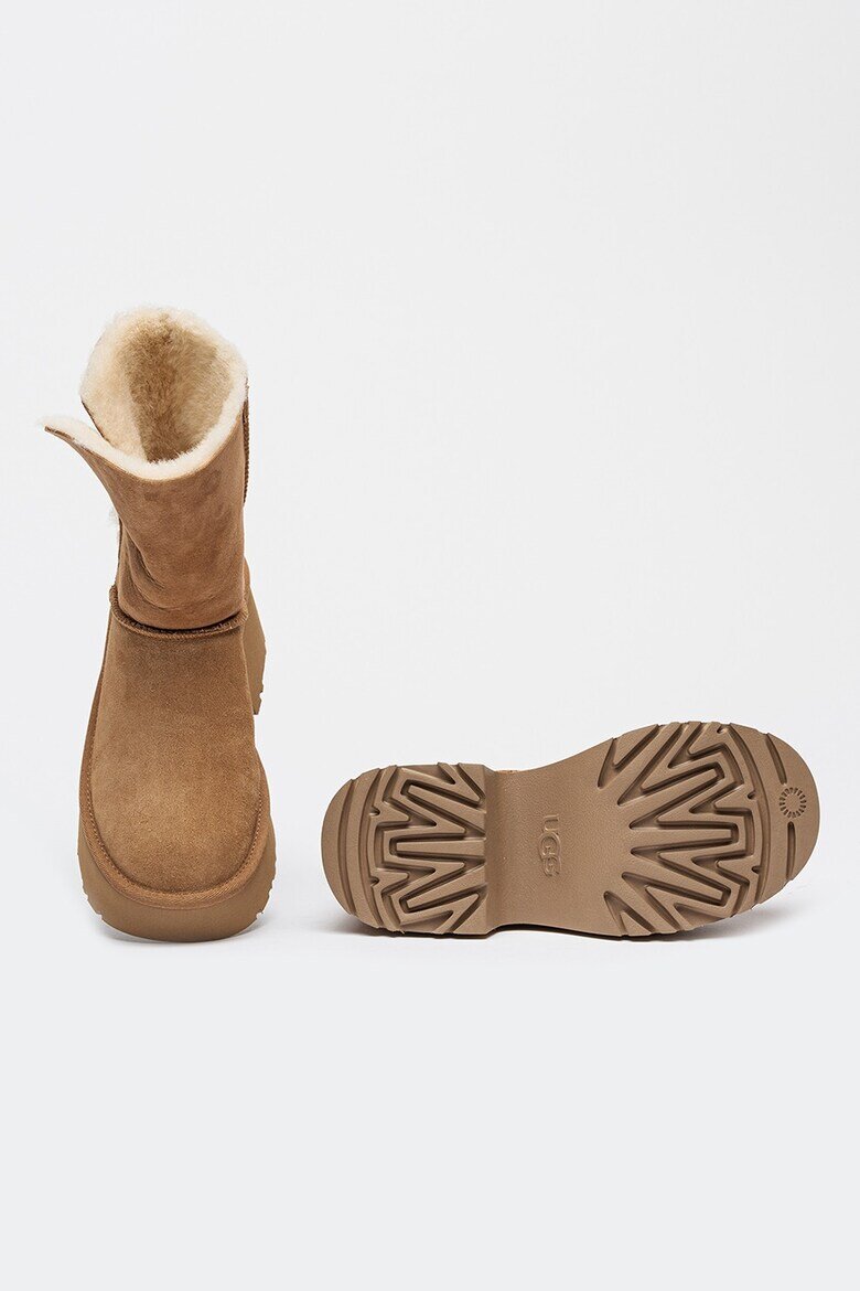 UGG Полускосени велурени ботуши Esmee Камел