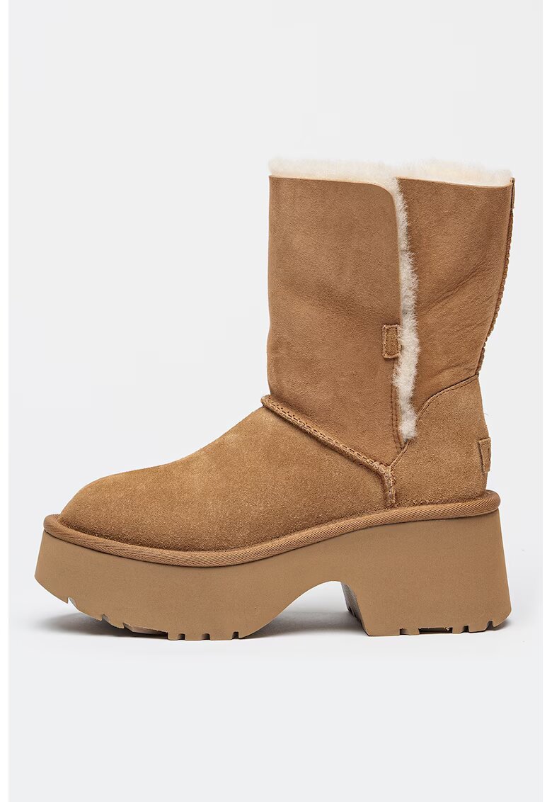 UGG Полускосени велурени ботуши Esmee - Камел