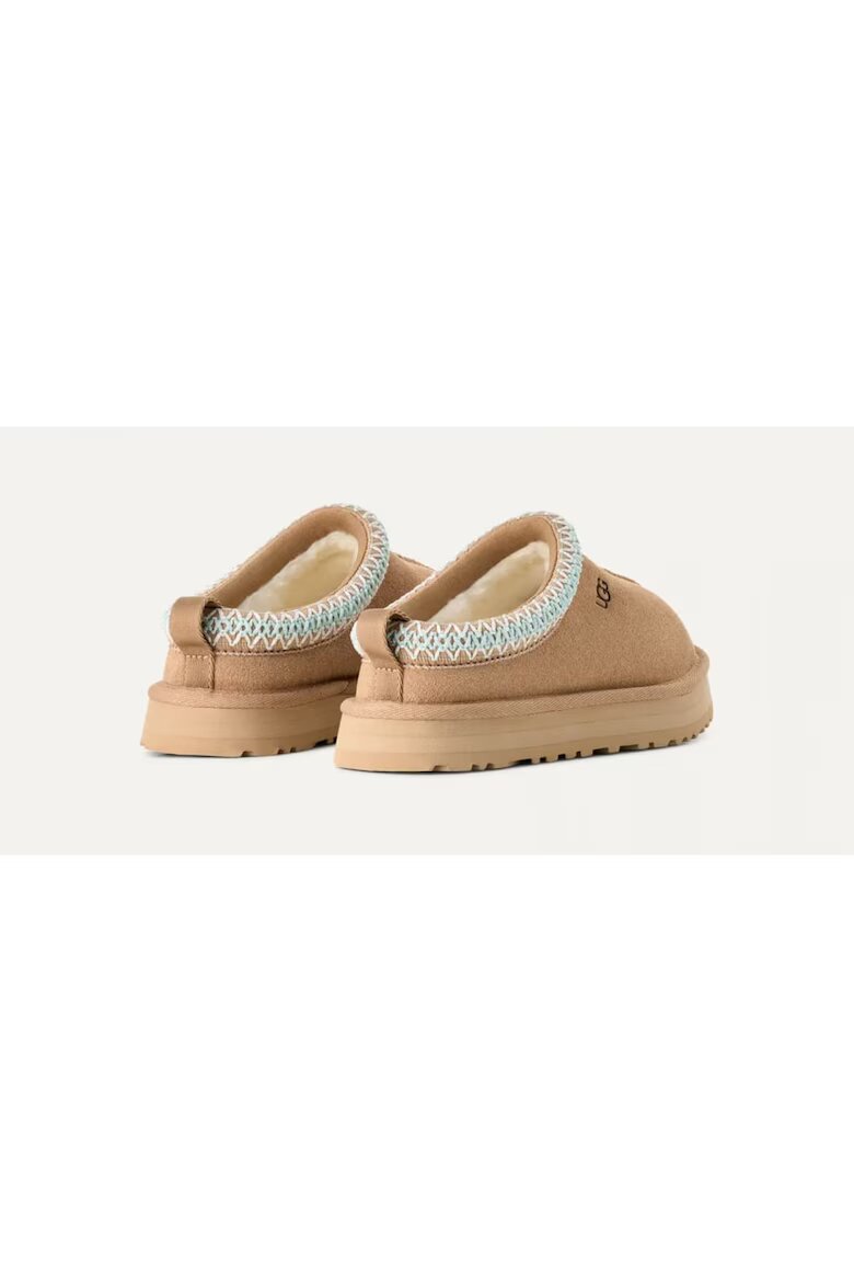 UGG Saboti din piele intoarsa pentru copii Tazz Sand 1122553-SAN