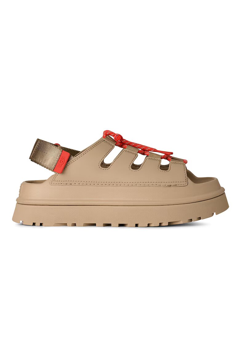 UGG Сандали Golden Glow от кожа и текстил Червен/Бежов