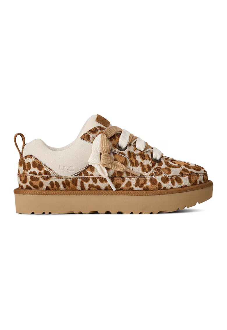 UGG Спортни обувки Lo Lowmel от кожа и велур - Карамел/Крем