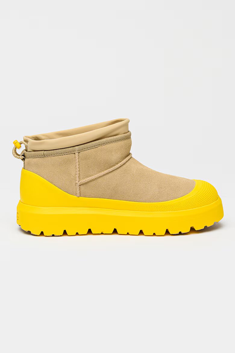 UGG Унисекс боти Classic Ultra Mini Жълт/Бежов