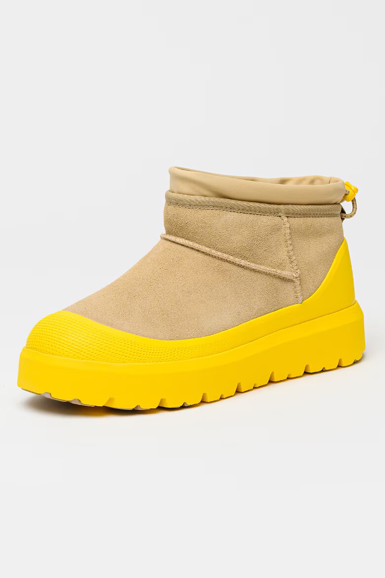 UGG Унисекс боти Classic Ultra Mini Жълт/Бежов