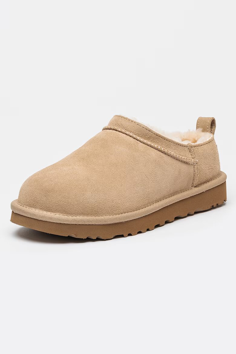 UGG Велурени боти Classic Micro Бежов