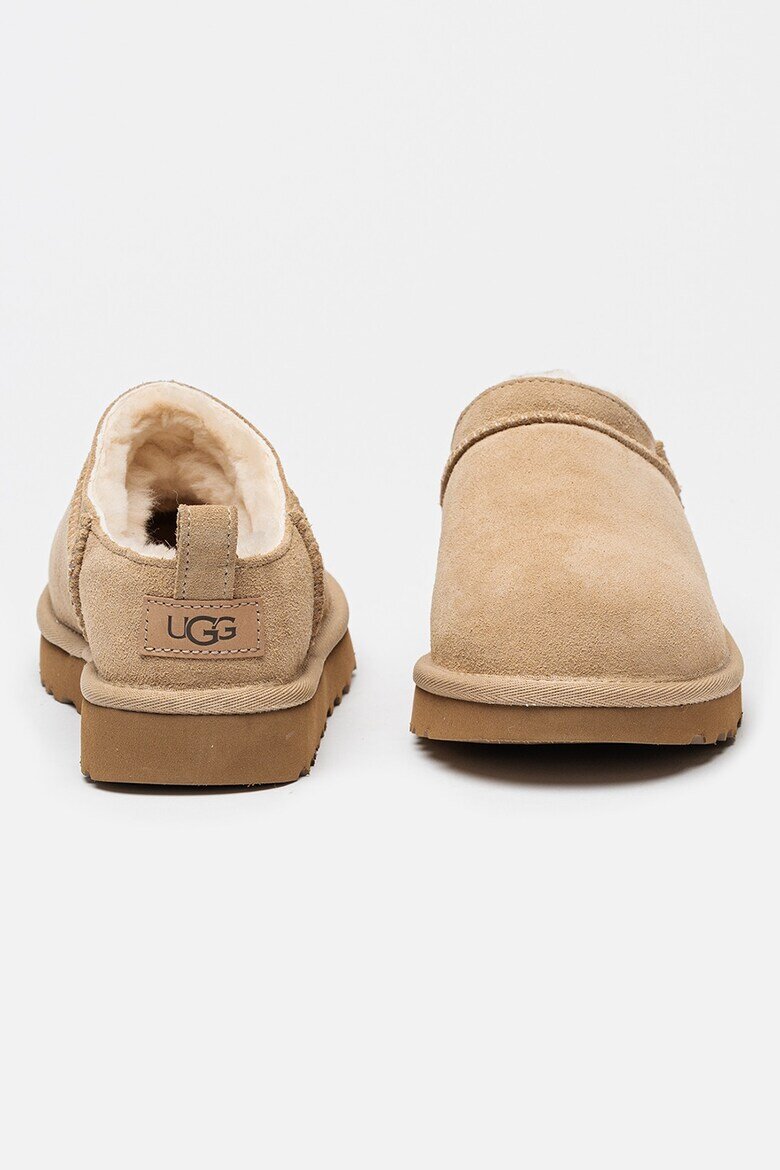 UGG Велурени боти Classic Micro Бежов