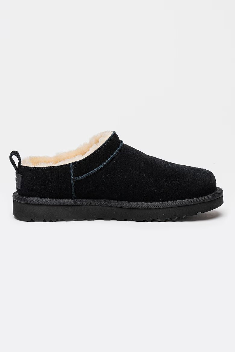 UGG Велурени боти Classic Micro Черен