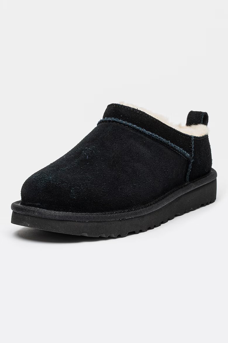 UGG Велурени боти Classic Micro Черен