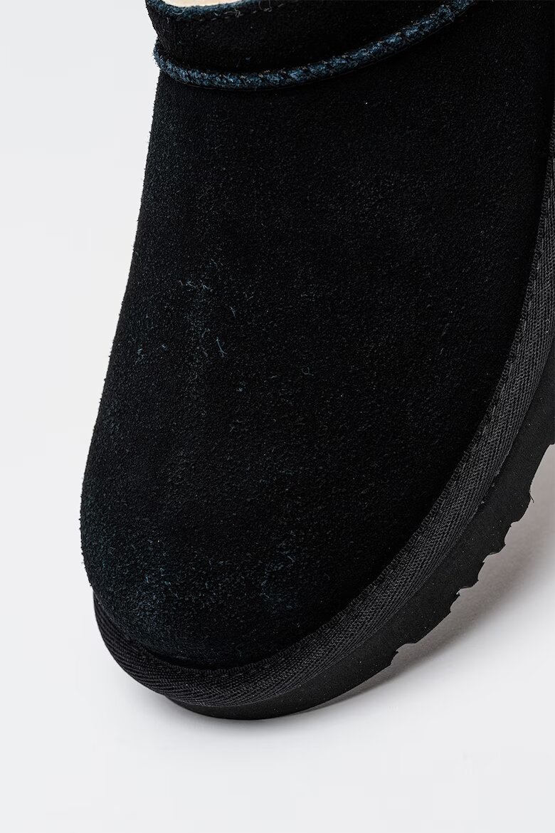 UGG Велурени боти Classic Micro Черен