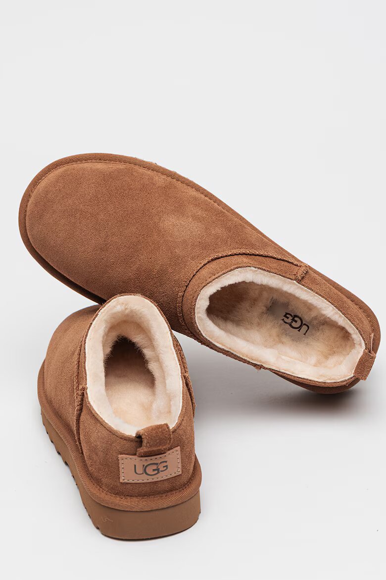 UGG Велурени боти Classic Micro Карамел