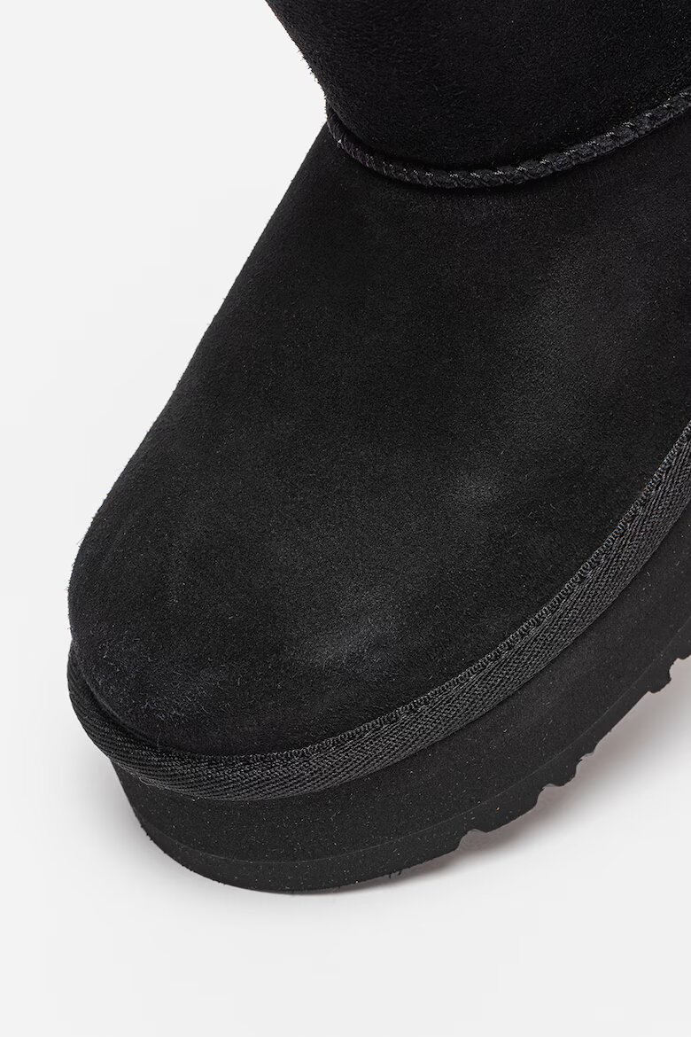 UGG Велурени боти Classic Mini Черен