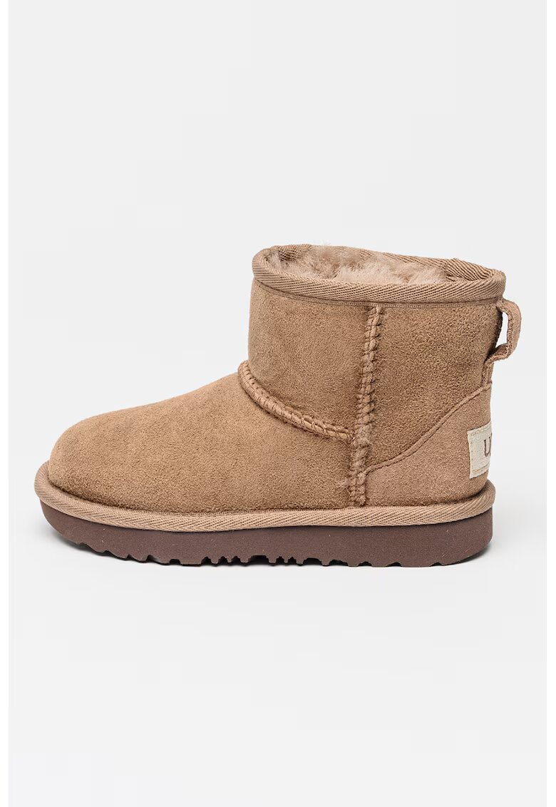 UGG Велурени боти Classic Mini II с лесно обуване