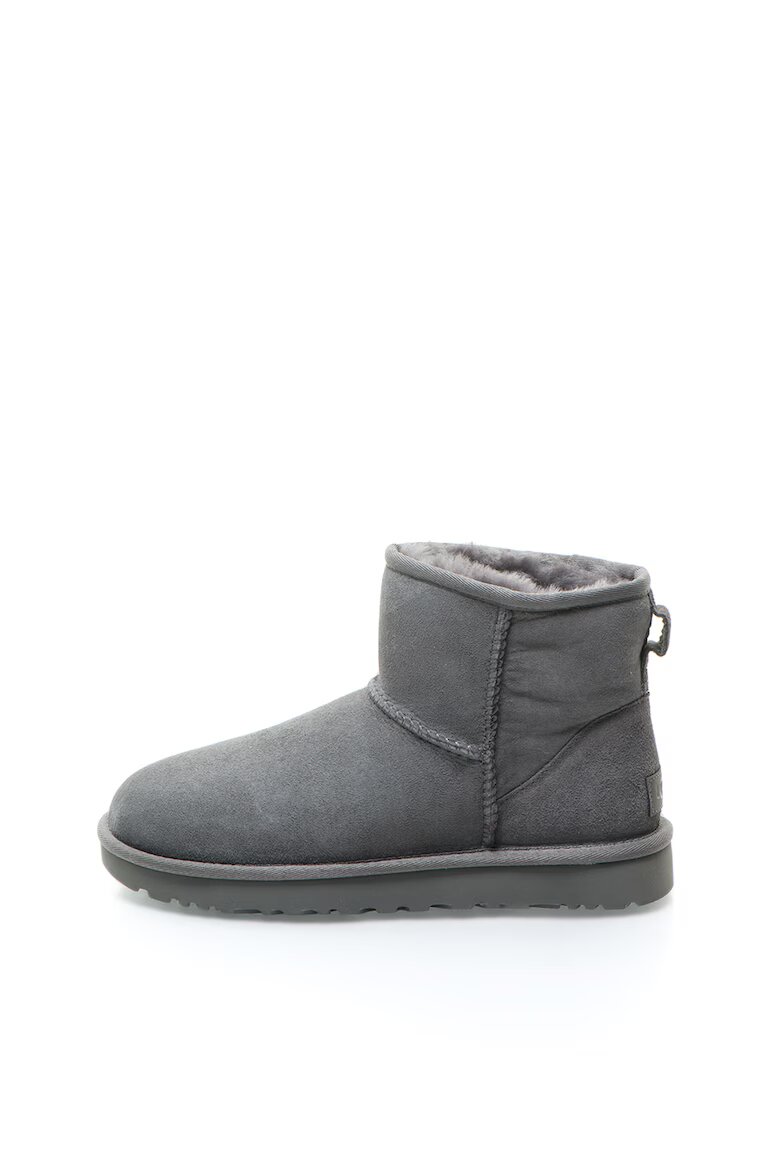 UGG Велурени боти Classic Mini II Сив