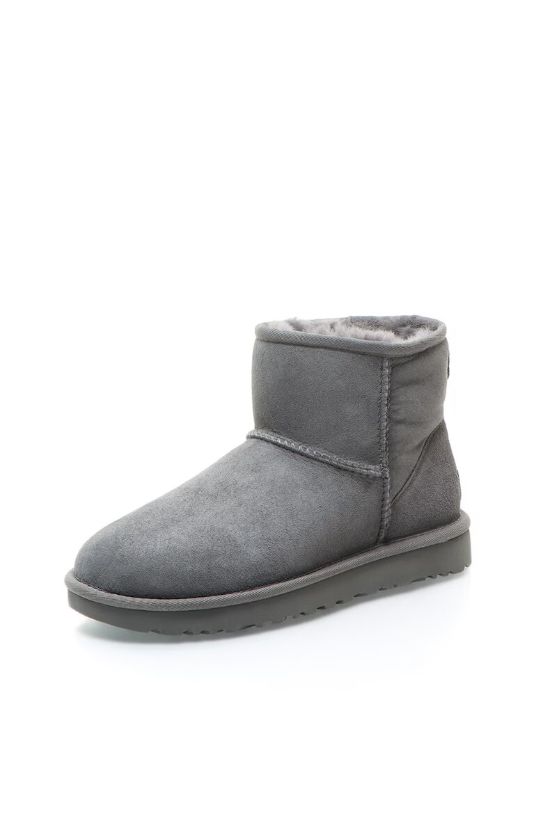 UGG Велурени боти Classic Mini II Сив