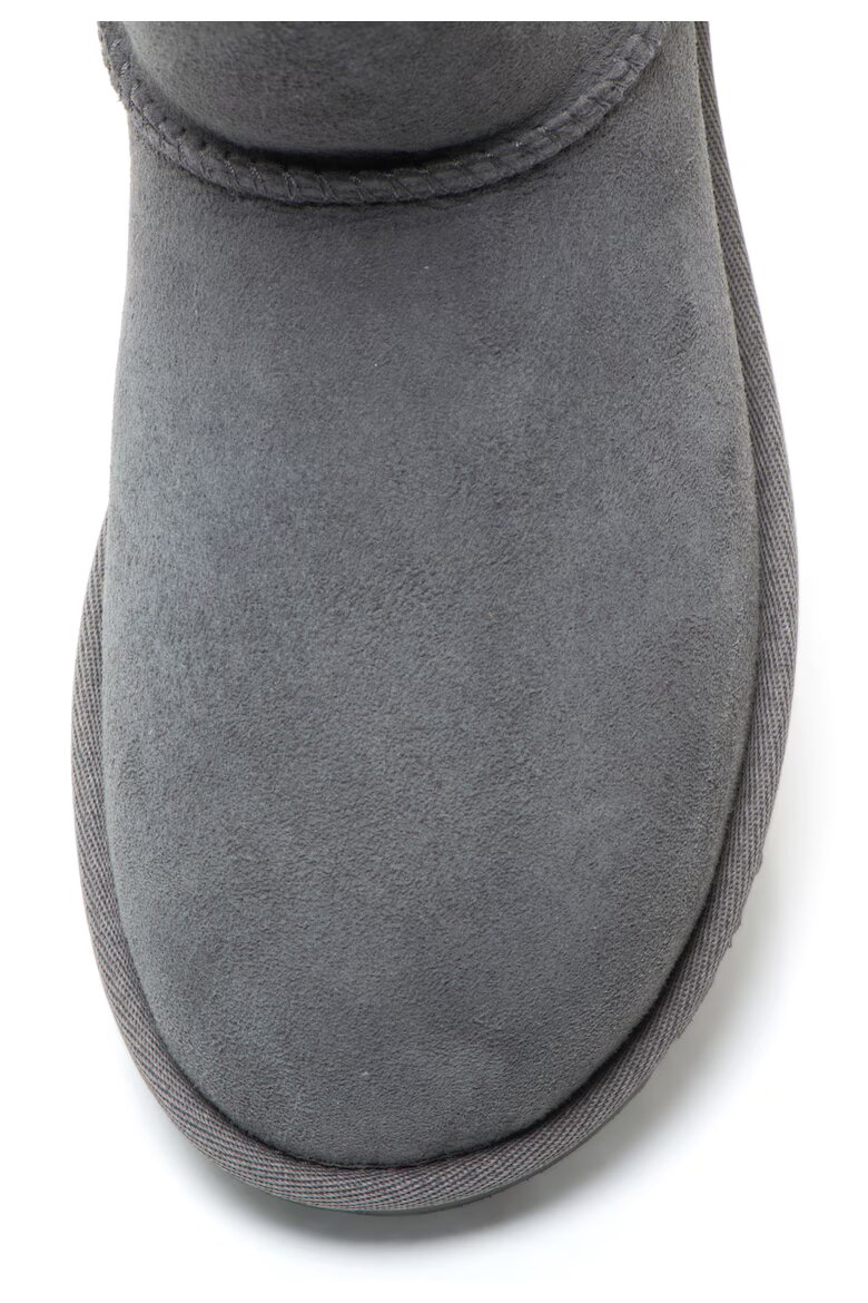 UGG Велурени боти Classic Mini II Сив
