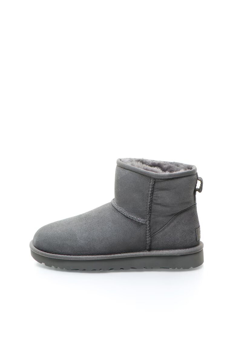 UGG Велурени боти Classic Mini II - Сив