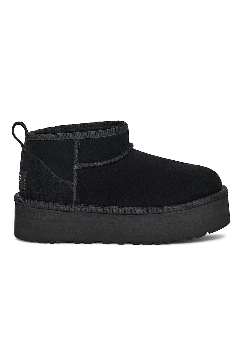 UGG Велурени боти Classic Ultra Черен