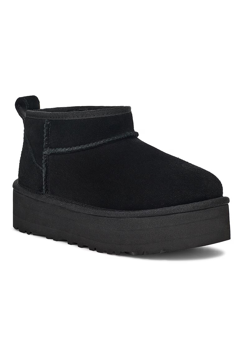 UGG Велурени боти Classic Ultra Черен