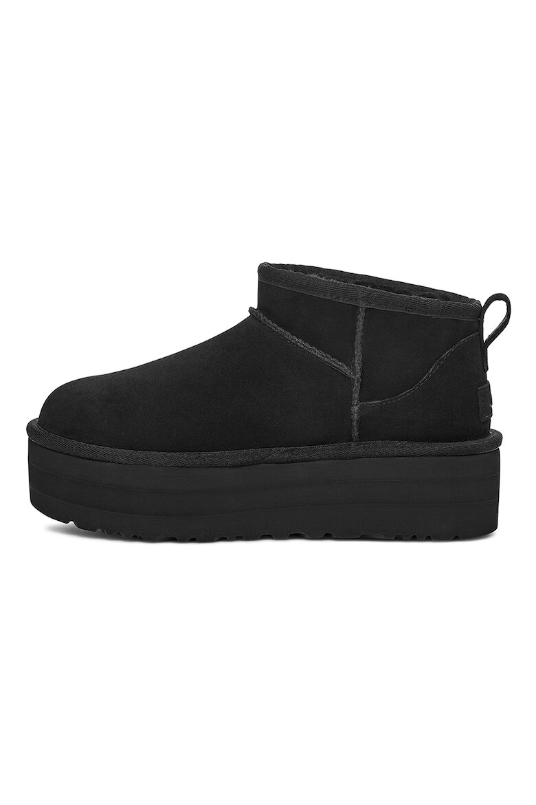UGG Велурени боти Classic Ultra Mini Черен