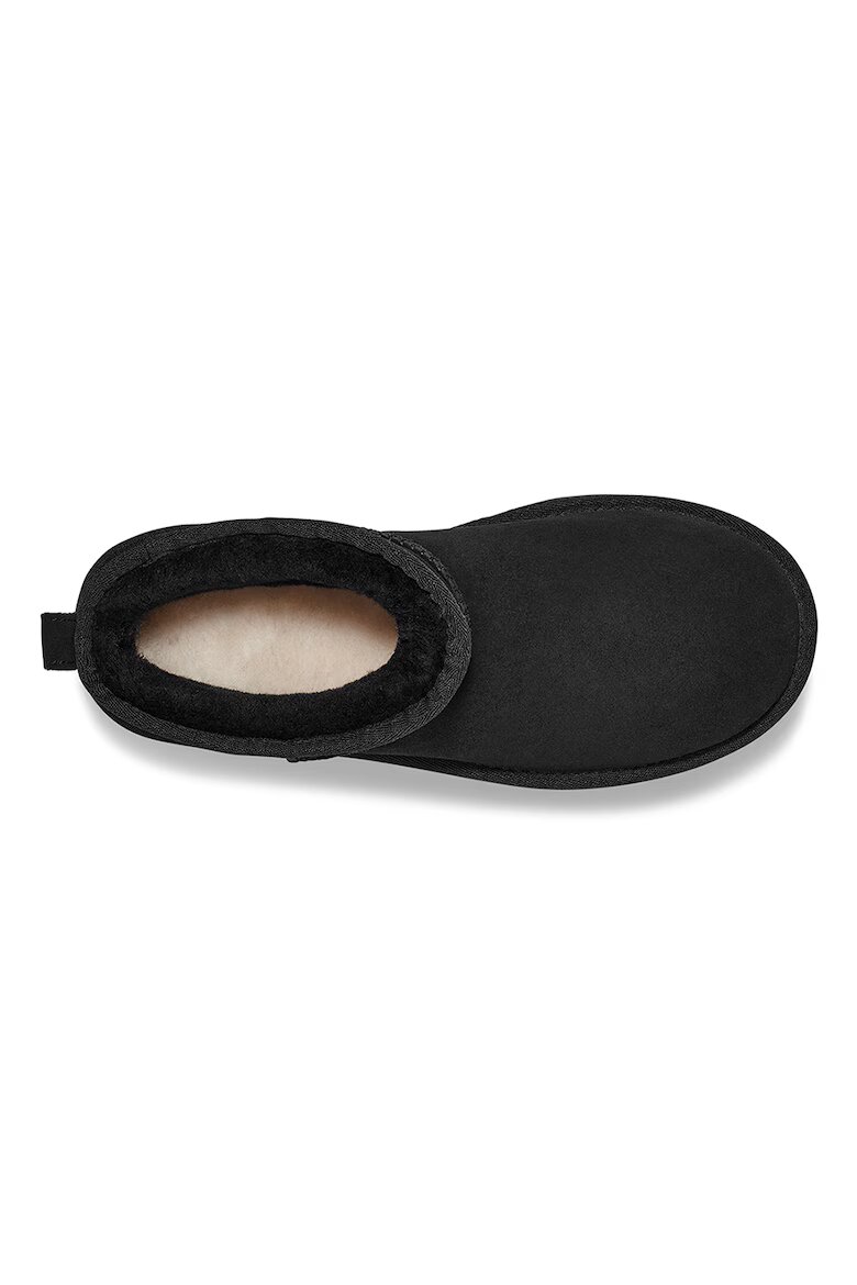 UGG Велурени боти Classic Ultra Mini Черен