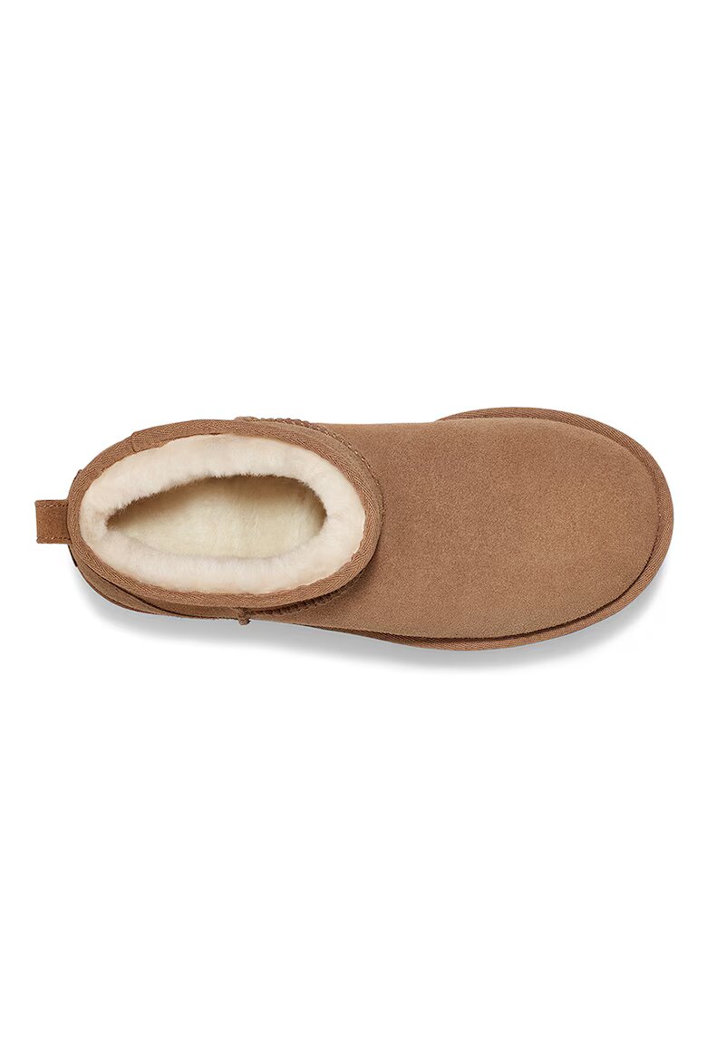UGG Велурени боти Classic Ultra Mini Кашу кафяво