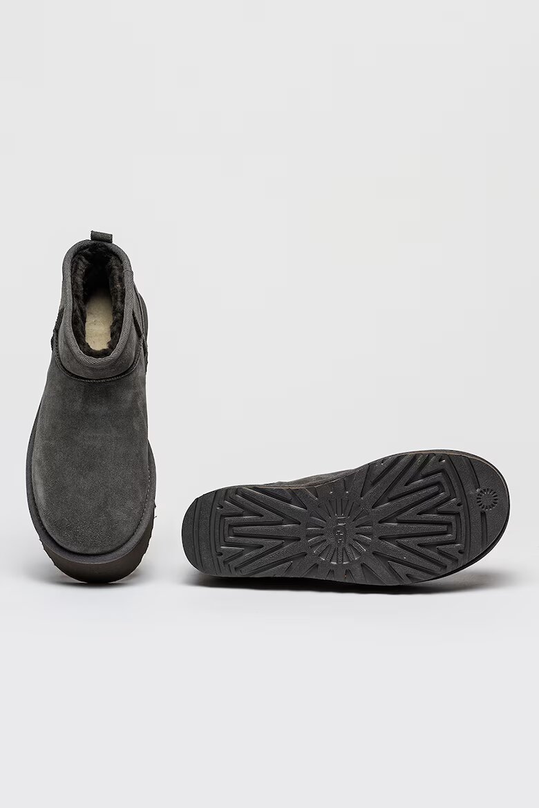 UGG Велурени боти Classic Ultra Mini Въглен сиво