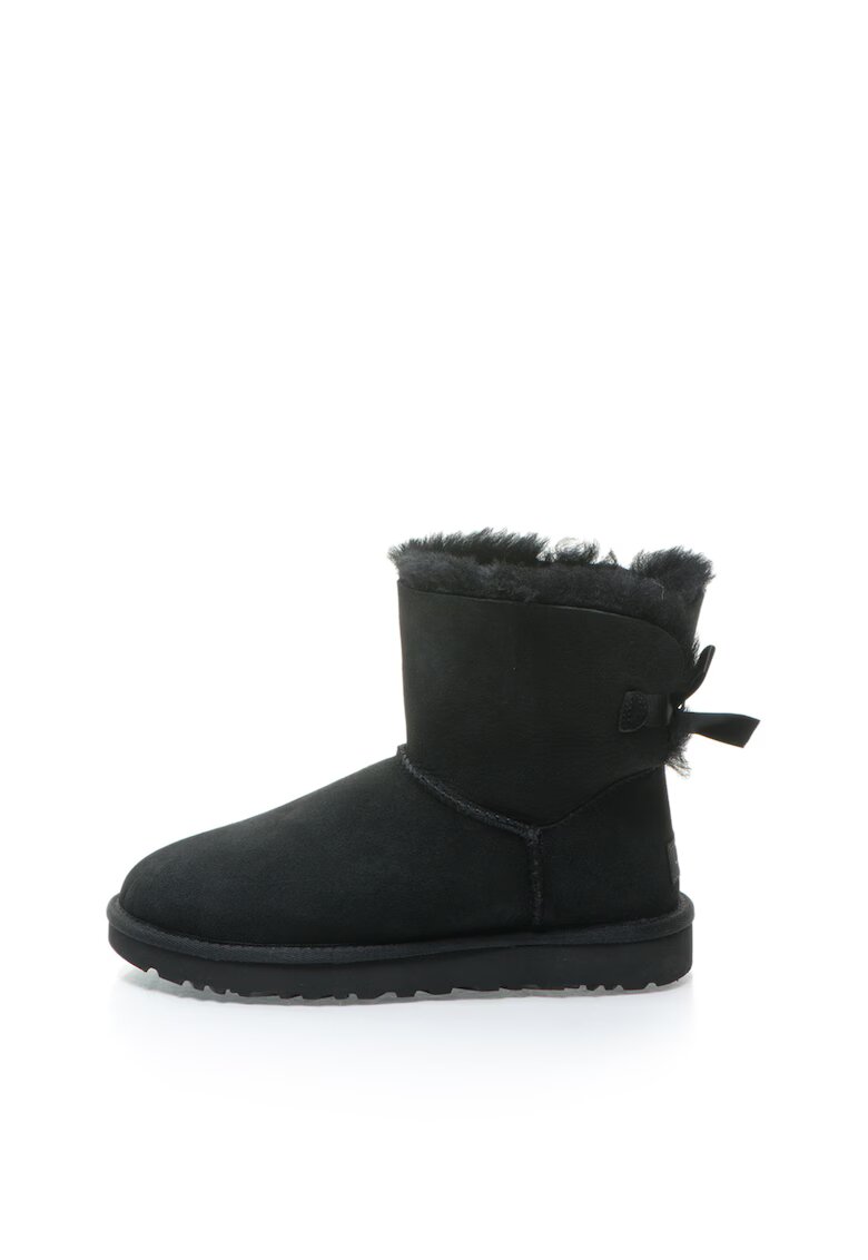 UGG Велурени боти Mini Bailey Black