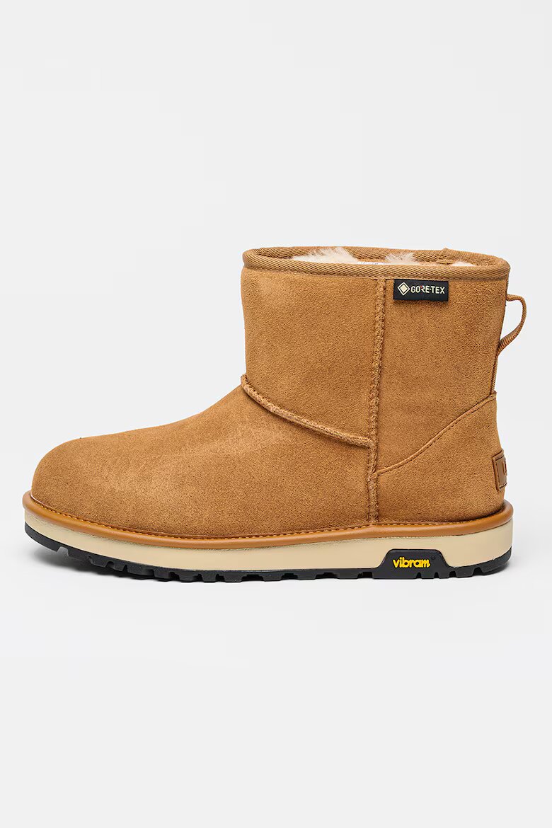 UGG Велурени боти Mini GTX Канелено кафяво