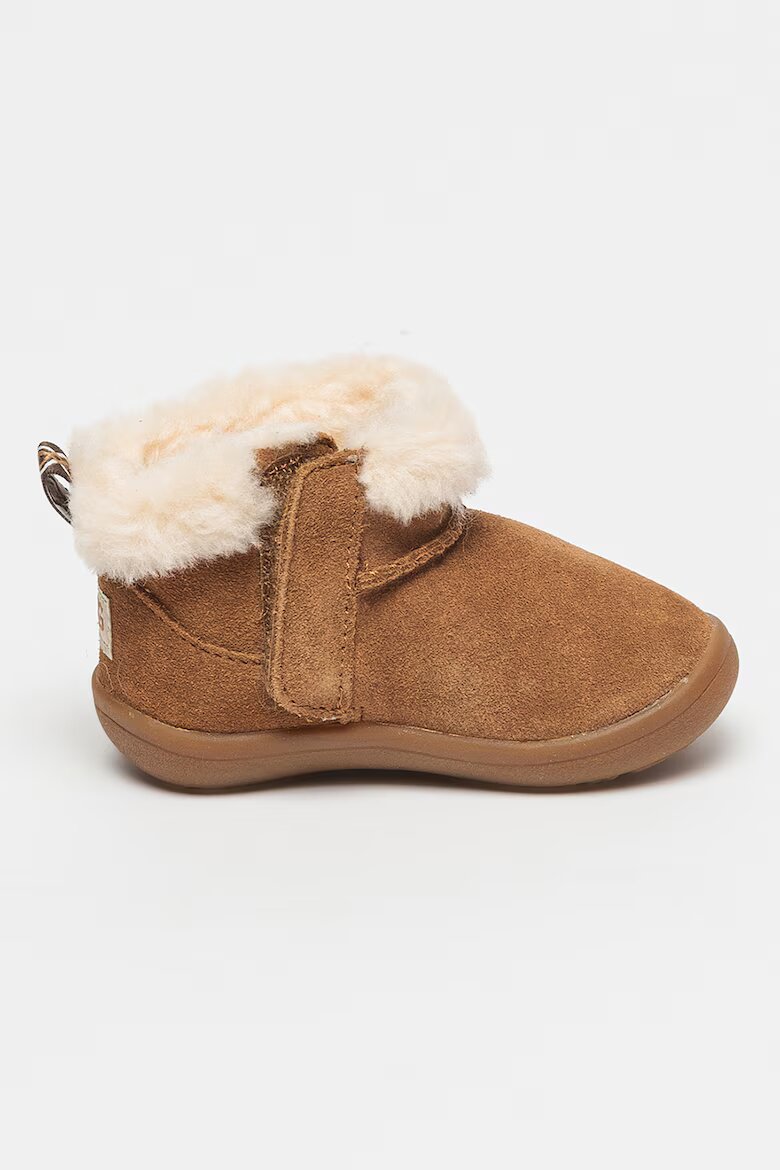 UGG Велурени боти с вълнена вата Kinsey Кафяв