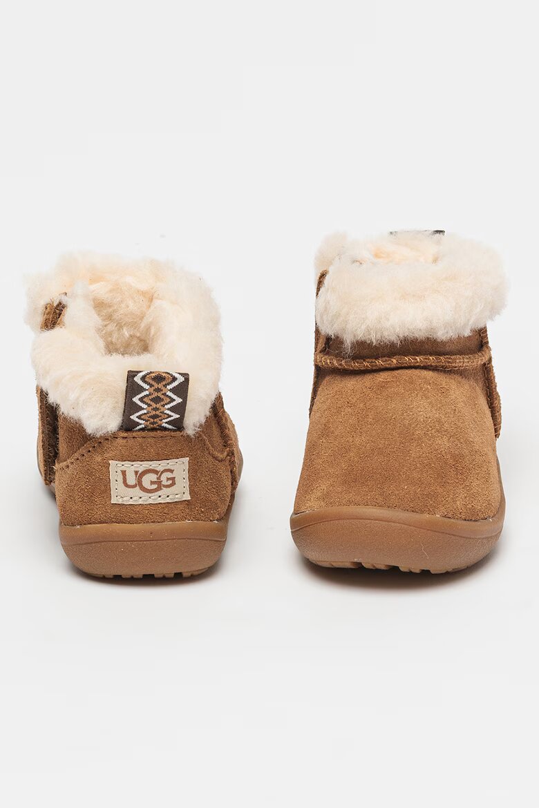 UGG Велурени боти с вълнена вата Kinsey Кафяв
