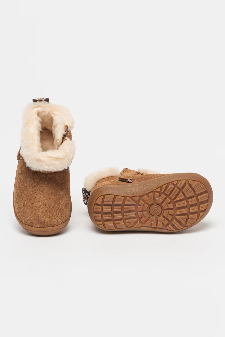 UGG Велурени боти с вълнена вата Kinsey Кафяв