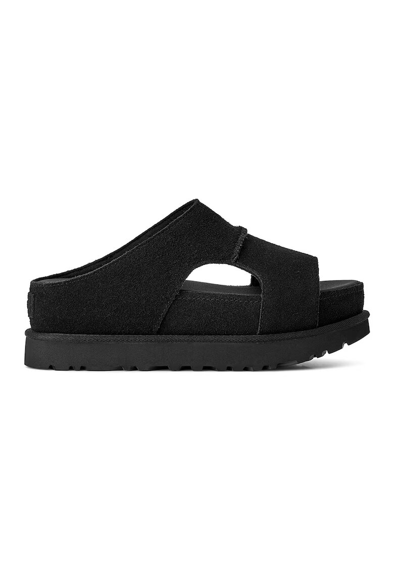 UGG Велурени чехли Goldenstar Hi Cutout - Черен