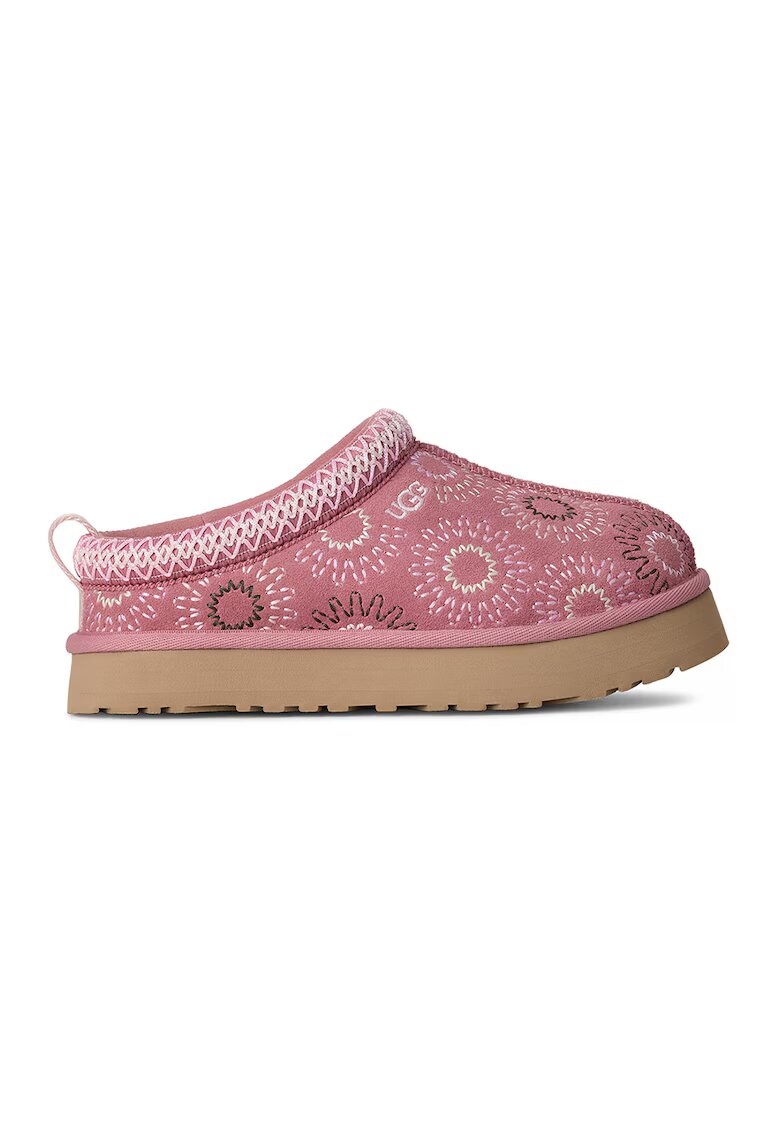 UGG Велурени домашни пантофи Tazz Sun - Розово
