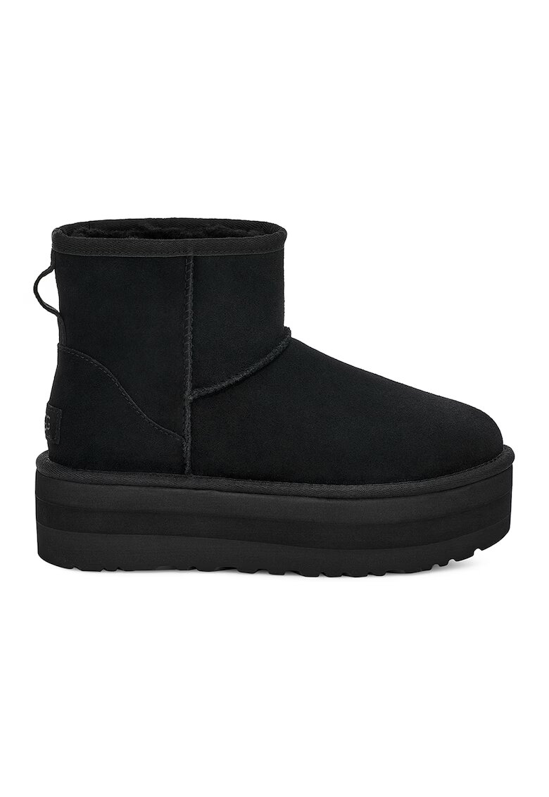 UGG Велурени непромокаеми боти Classic Mini с равна платформа