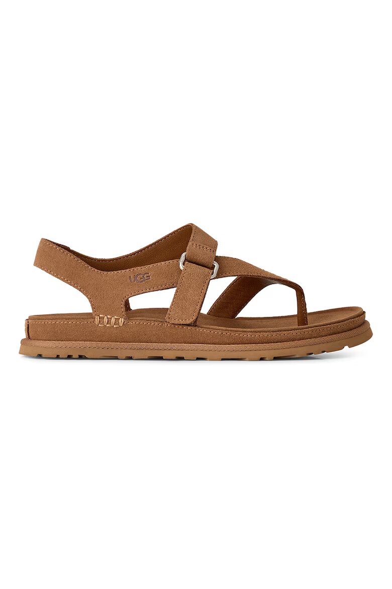 UGG Велурени сандали GoldenGaze Toe Post Карамел