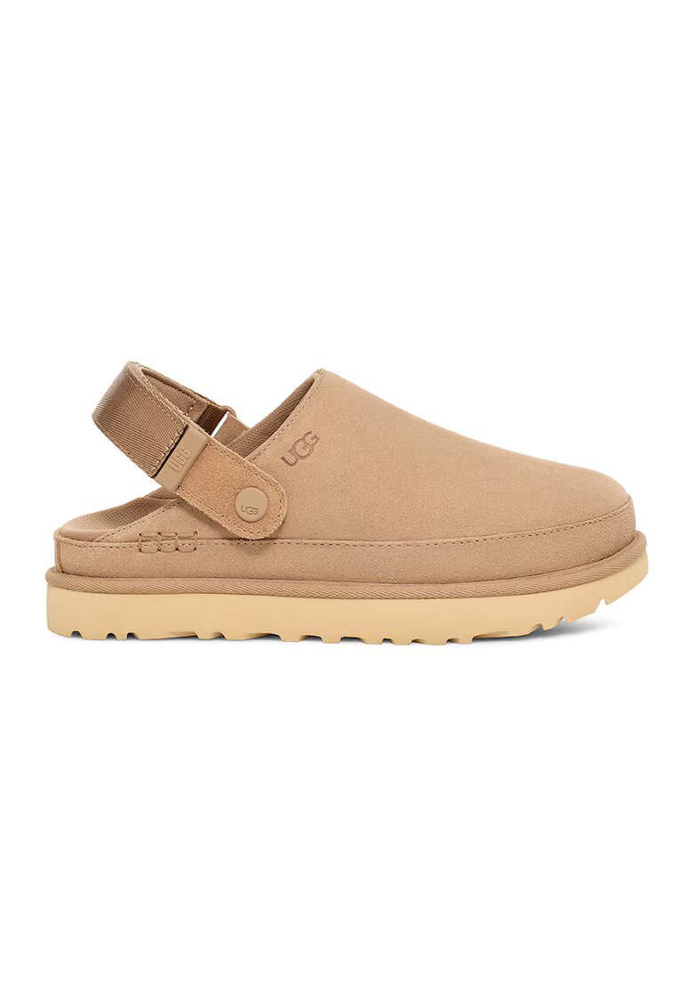 UGG Велурено сабо Goldenstar с отворена пета - Бежов